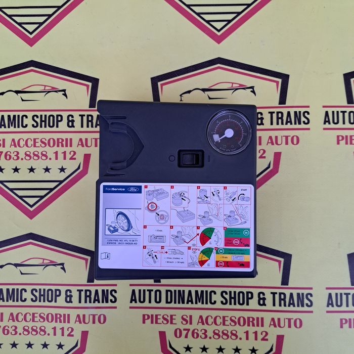 Compresor auto umflat roti original Ford 12V 120W 10A neutilizat