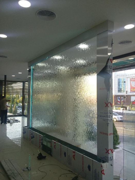 Декоративные стекляный водопады по стеклу Пузыр панели Бассейны Фонтан