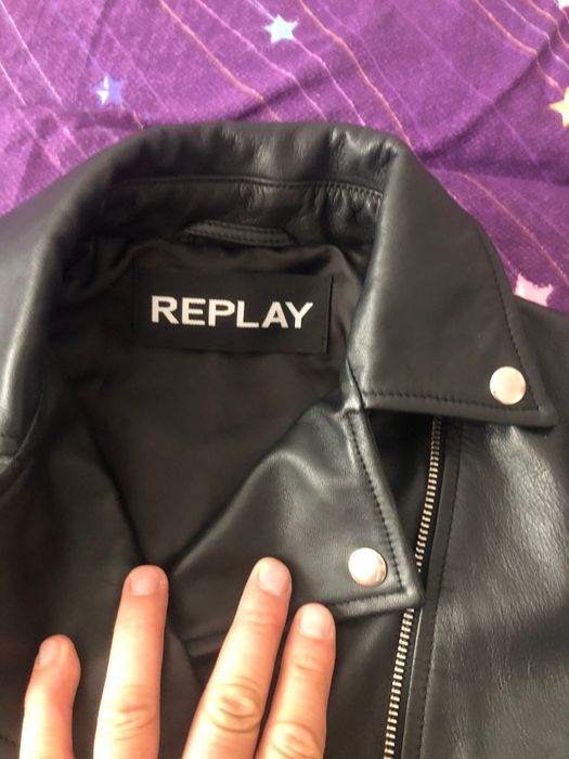 Replay geaca piele 100%