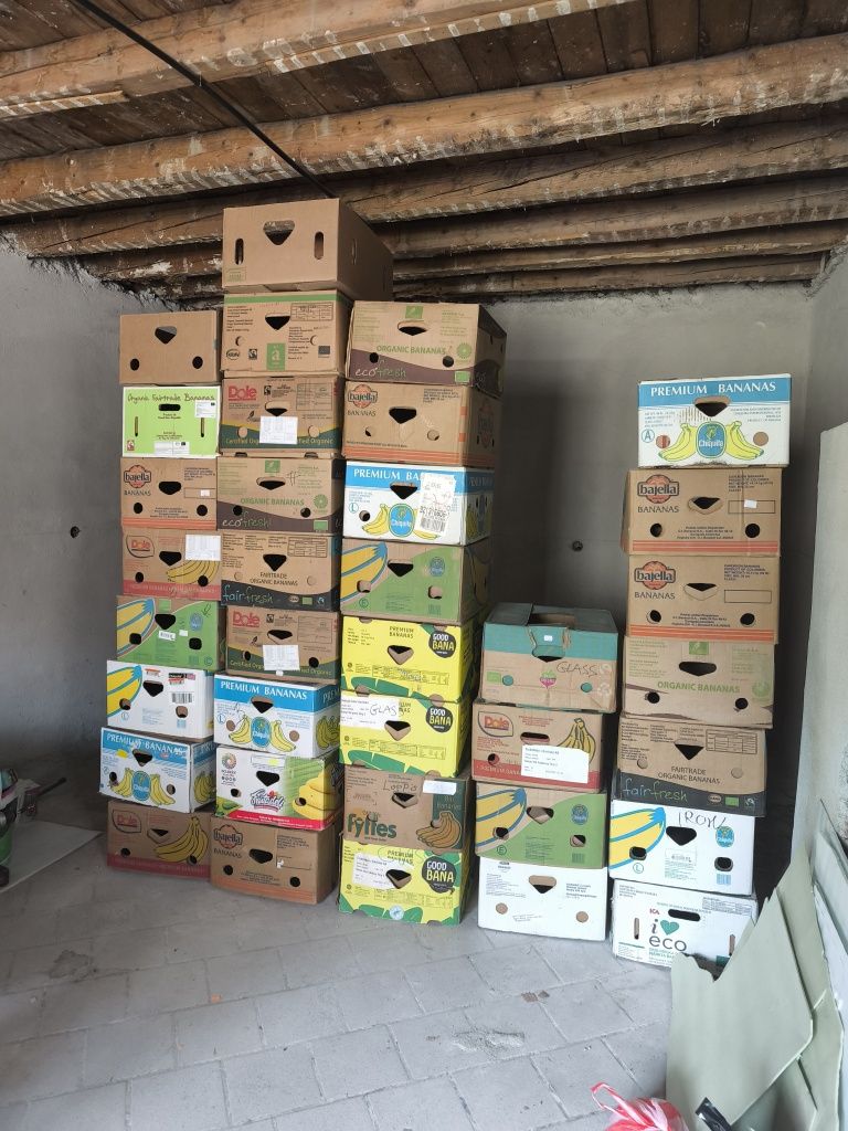 Продавам Кашони от Банан 50бр.
