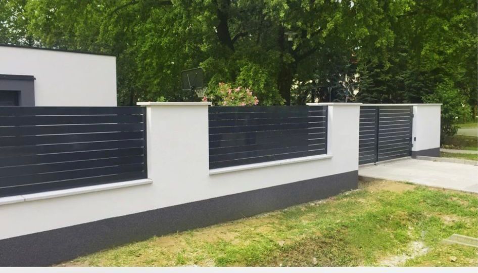 Garduri și porți stil jaluzea șipcă metalică tabla cutata