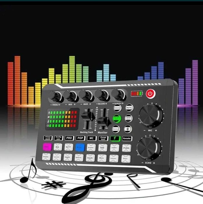 Mixer Audio cu efecte de sunet și Bluetooth 5.0