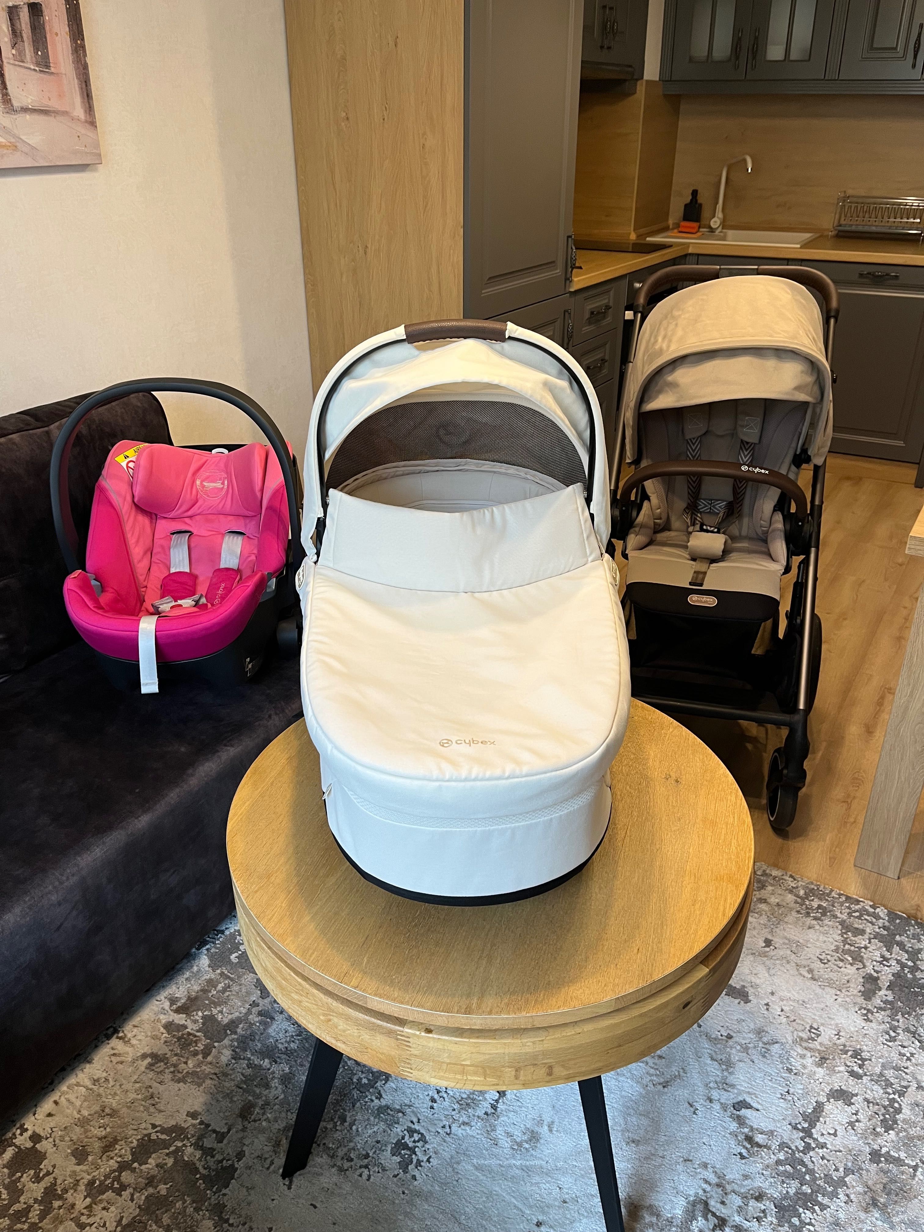 Cybex Balios S Lux бебешка количка 3 в 1 + адаптери за столче за кола