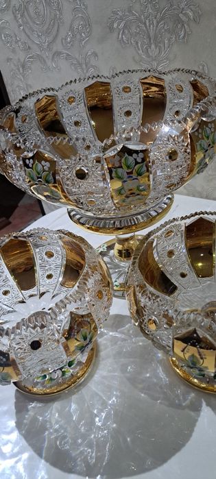 Чехословакия оргинал богема хрусталь вазы