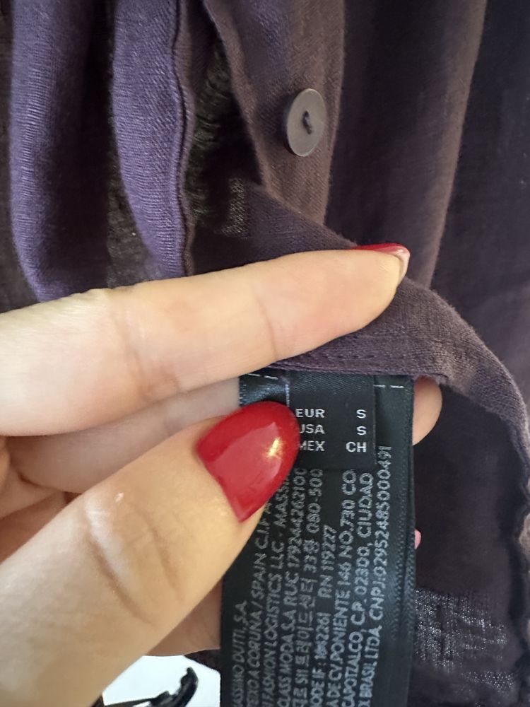Massimo dutti рубашка лён