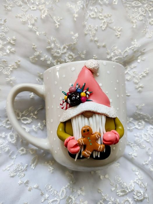 Чаши с декорация от полимерна глина