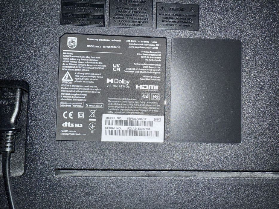 Televizor Philips 55PUS7906/12 – 55’’ 4K Ambilight, stare excelentă