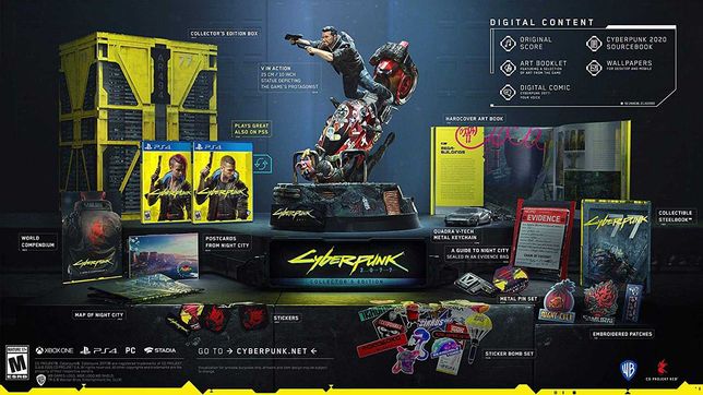 Cyberpunk 2077 Collector's Edition PC si PS4