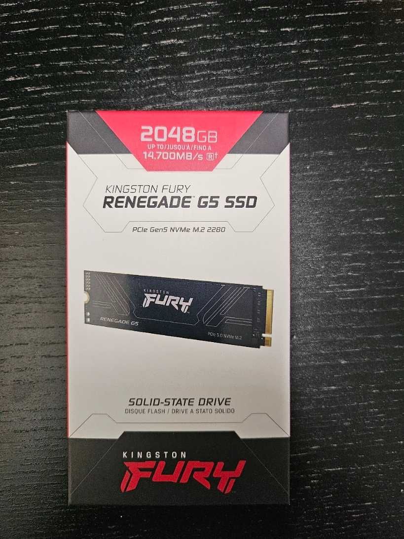 SSD Kingston FURY Renegade G5 2TB, PCIe 5.0 NVMe M.2, SIGILAT