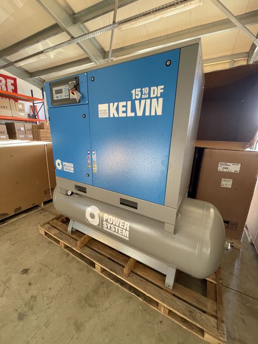 Compresor NOU Cu surub - Power System Kelvin 15 Kw-10 Bar - 500 L, DF