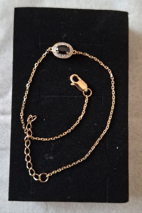 Bratara aur 14k diamante si safir