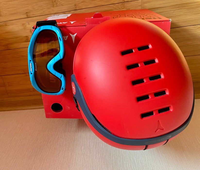 Каска за ски / сноуборд Atomic и очила Alpina