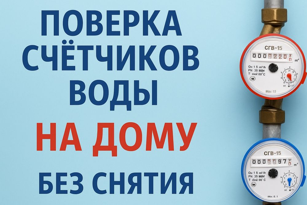 Поверка счетчиков воды на дому