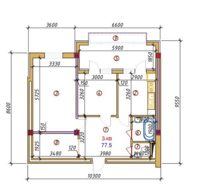 Продаются 4хком в центре