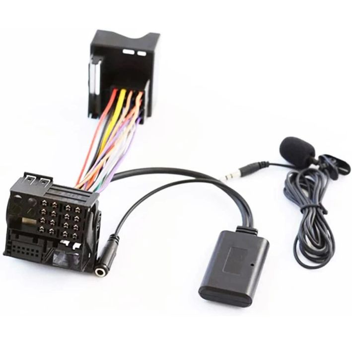 Bluetooth AUX адаптер 12Pin с микрофон 150 см за Opel CD30 CDC40 CD70