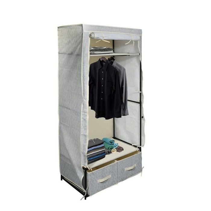 Dulap de material textil gri închis