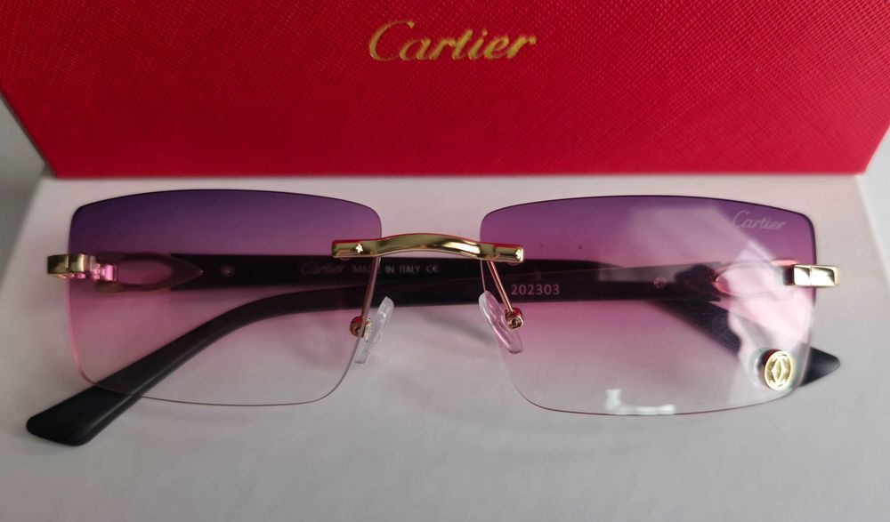 Ochelari de soare Cartier Horn Pink