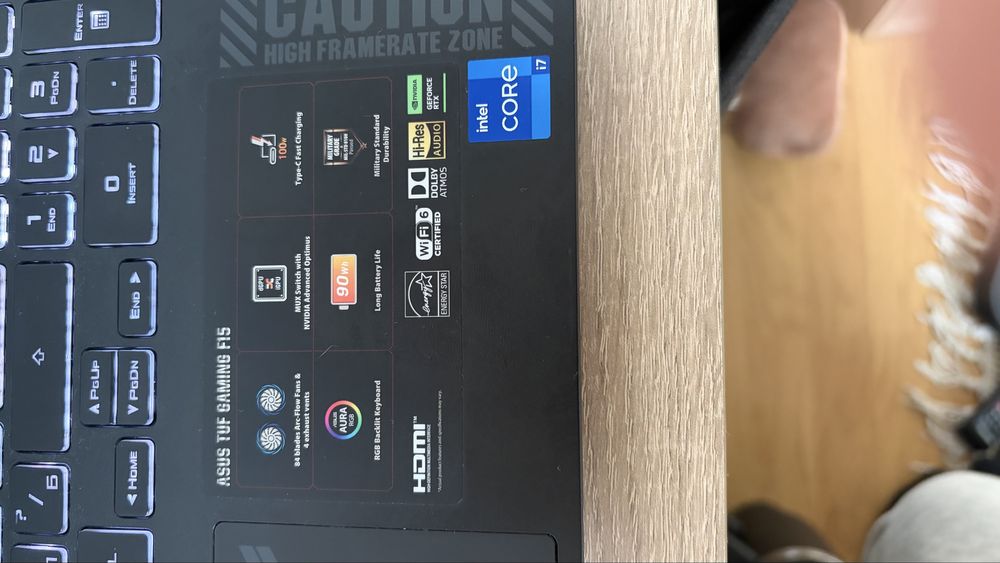 ASUS TUF Gaming F15 FX507ZU4 – мощен геймърски лаптоп