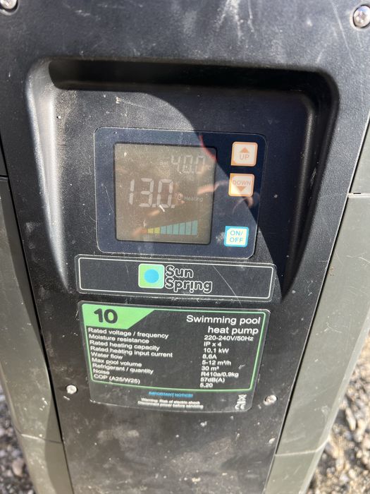 Pompa incalzire piscina 10mc pe ora SunSpring 10