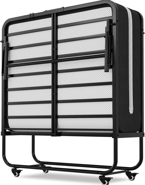 Сгъваемо легло 90x200 см с матрак от пяна с дебелина 10 см