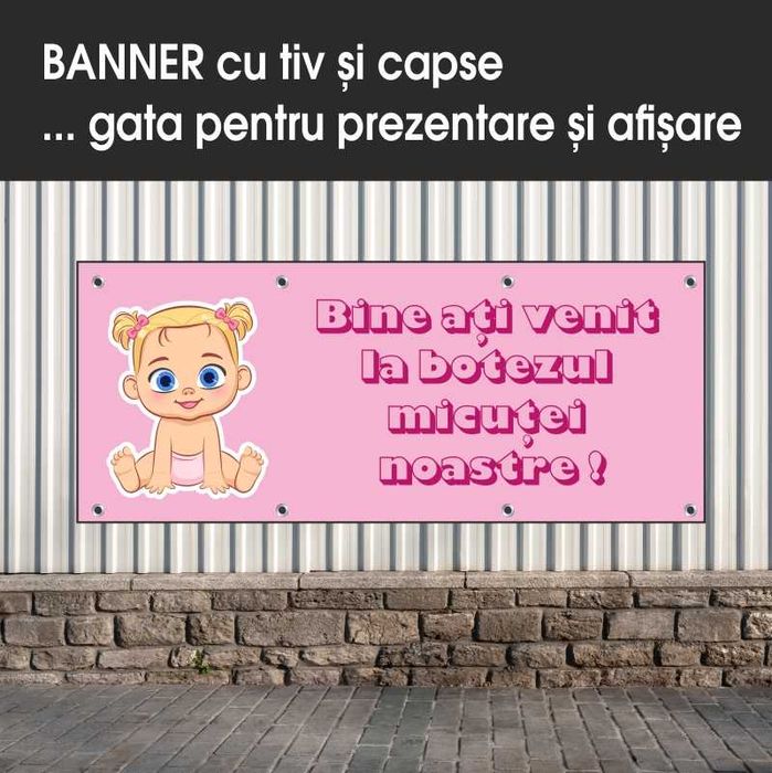 Bannere cu mesaj aniversar sau pentru evenimente private!