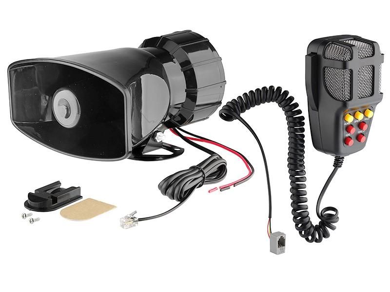 електронна сирена с мегафон, 7 тона тип гарга carmotion 58603