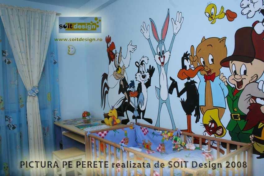 Pereti pictati mobila Proiectare design Camere copiii Jucarii