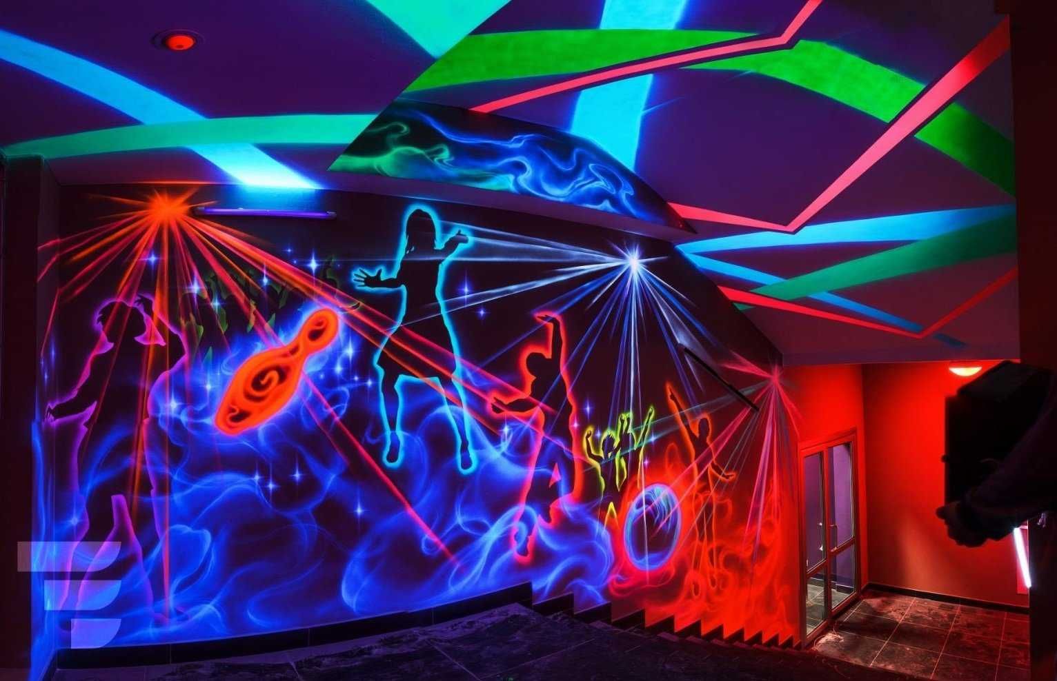 краски фосфорные отражающие для night club design