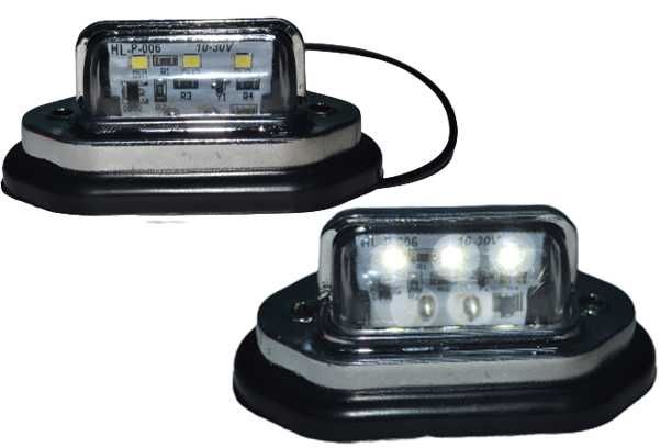 1 бр. хром-никел ЛЕД LED осветление за номер 10-30V