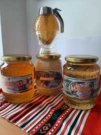Miere de albine: salcam,tei,poliflora si de rapiță, cu propolis