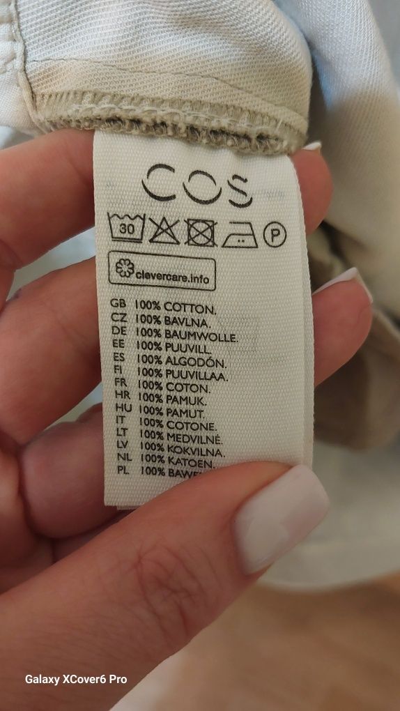 Рокля COS.  размер S/М. 100% памук.