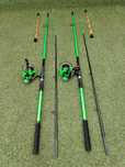 SET 2 Lansete carbon FEEDER Fl Aqua FORCE 3m + 2 Mulinete Qc 6000 7 ru