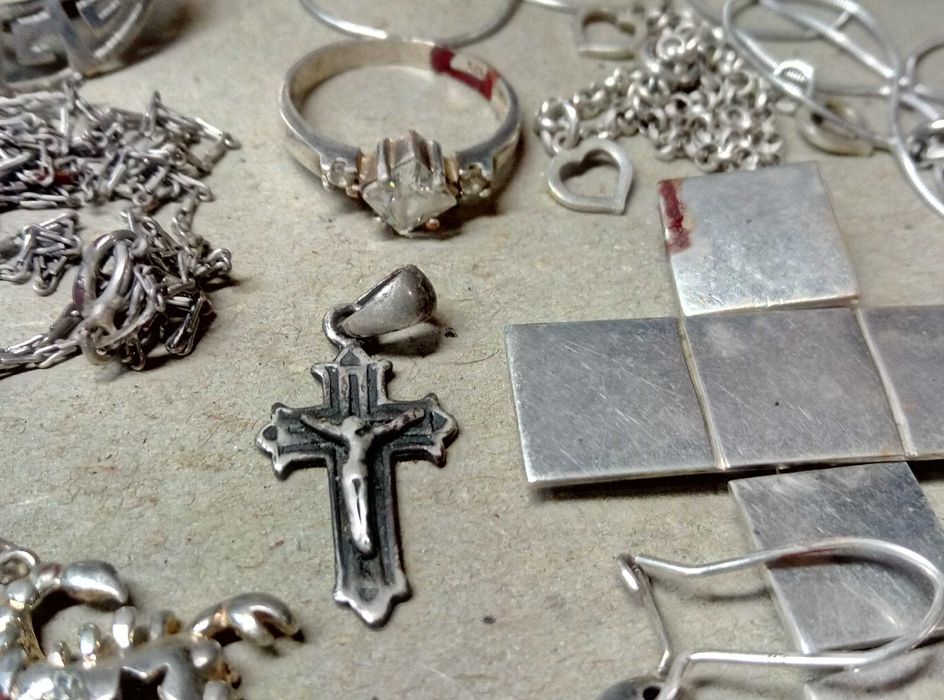 Лот СРЕБЪРНИ БИЖУТА 120,80гр Сребро 925 Проба