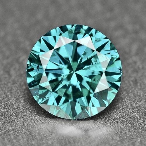 Diamante naturale fancy verde / albastru VS 0.24ct 0.14ct
