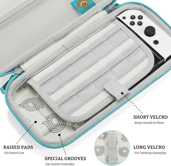 Нов калъф Nintendo Switch кейс с твърда защита и 10 слота за карти