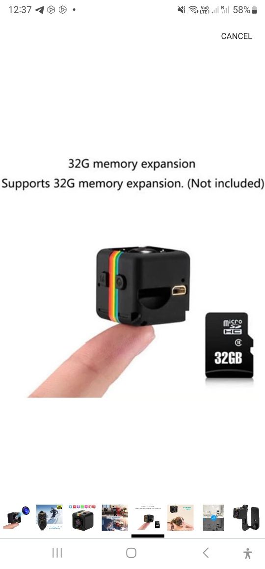 Mini camera spion full HD 1080 P