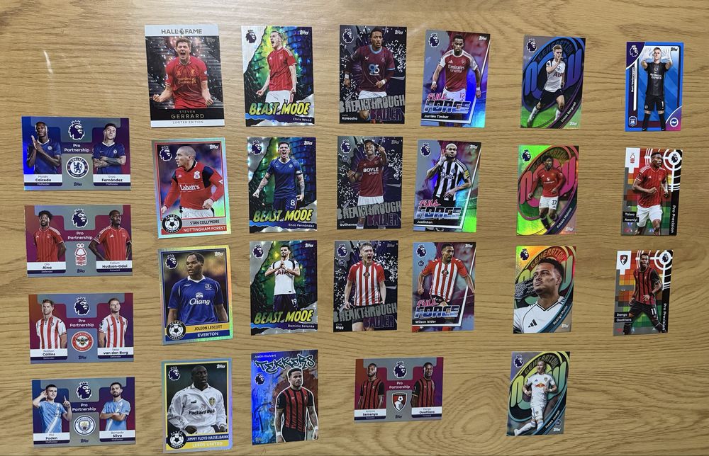 Футболни карти Topps Premier league 25/26