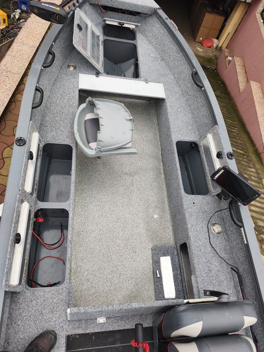 Barca full aluminiu GELEX 4 m lățime 1.65m + HONDA 20cp 2025