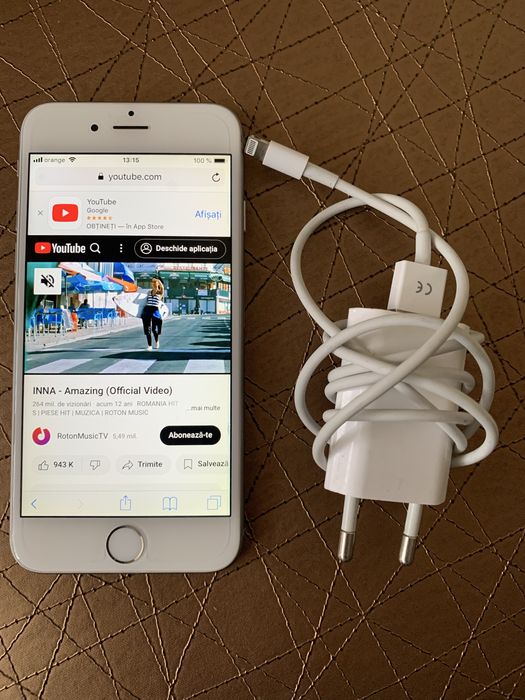 Telefon iphone 6 64gb baterie buna cu incarcator si cablu usb.