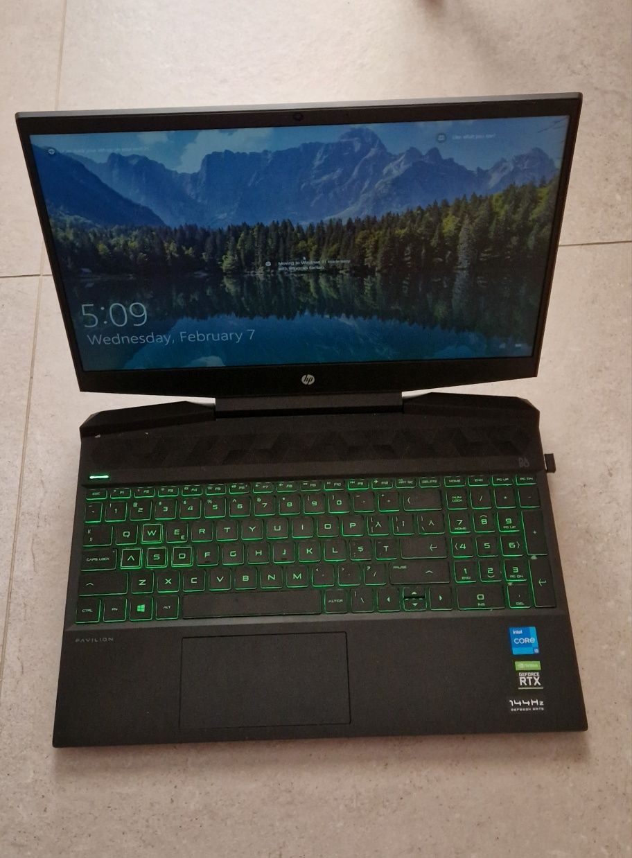 HP Pavilion Gaming Laptop Intel i5 nvidia RTX 3050TI