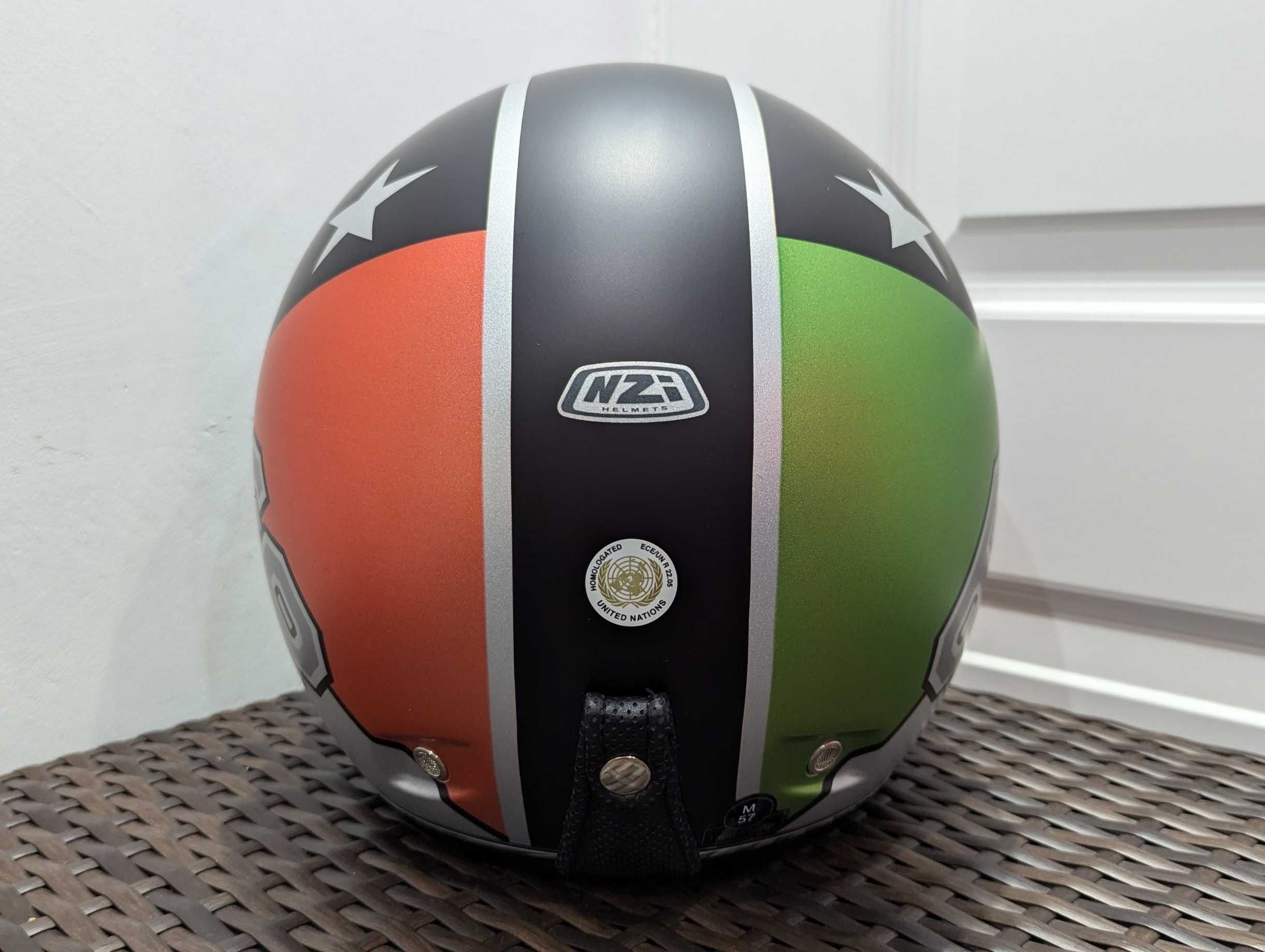 Casca moto NZI Street Track 2, Custom Retro Vintage, marime M