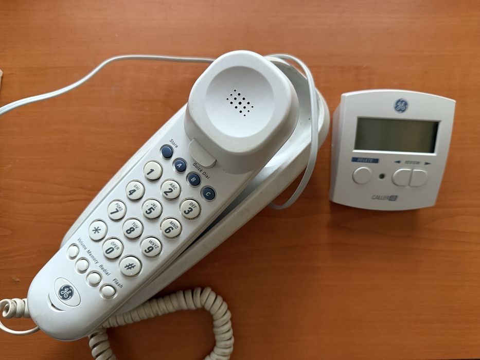 Стационарен телефон + caller id у-во General Electric комплект