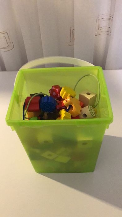 Set jucarii lemn 80 piese