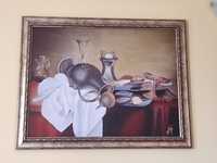 Картина "Закуска" 1646г. Вилем Хеда,размер 50/70