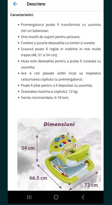 Premergător Bebeluș