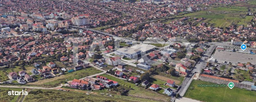 Teren intravilan 1900 mp utilitati pe teren Sibiu zona Terezian
