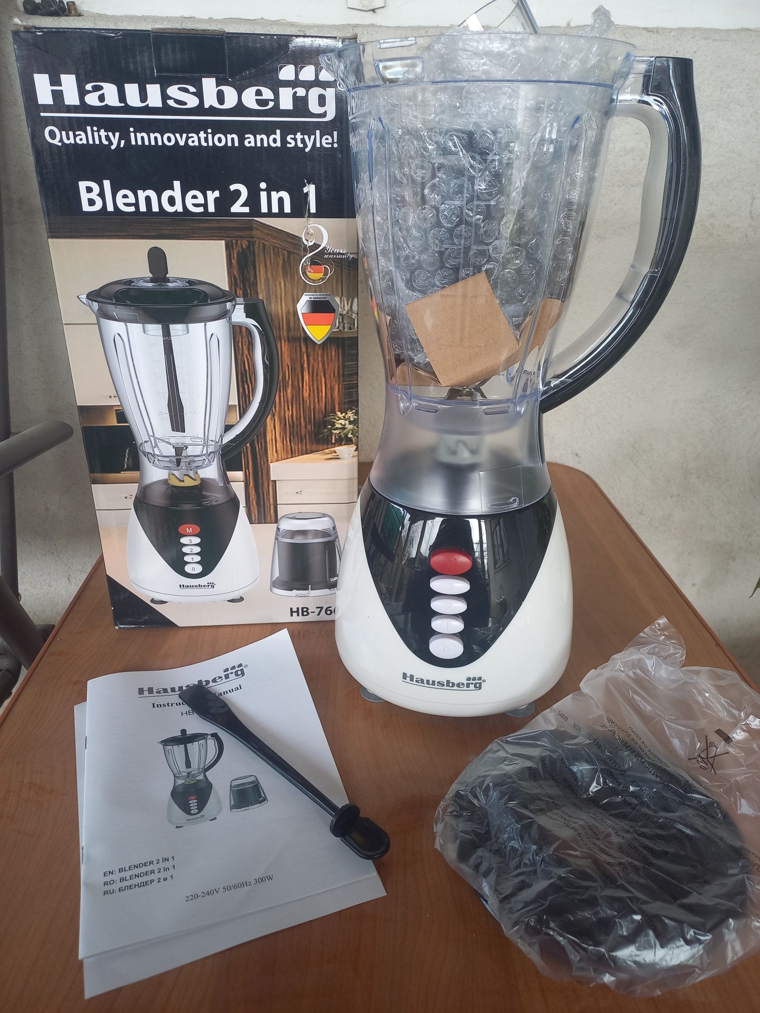 Vand Blender 2 în 1 Hausberg HB-7661