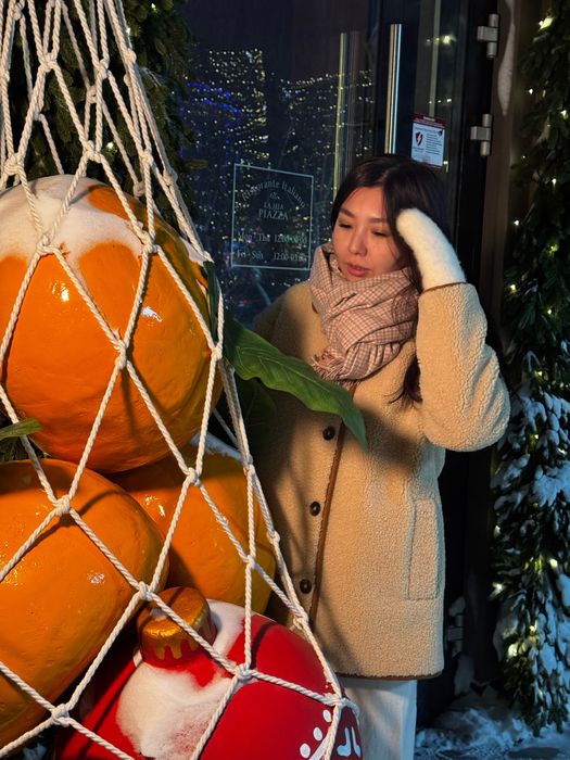 Полу шубка легкая тедди