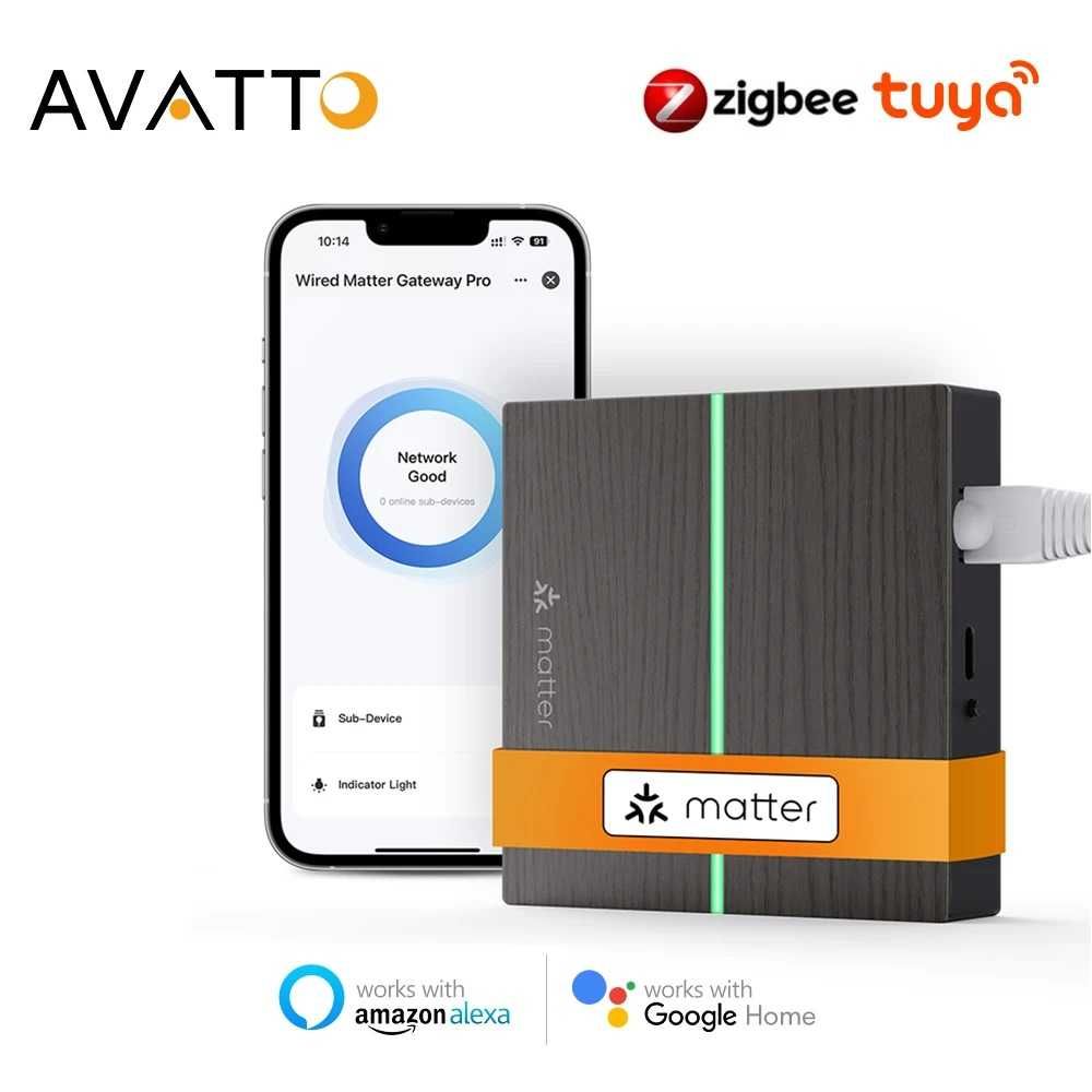 Avatto GW60 – Matter & ZigBee Смарт хъб | LAN