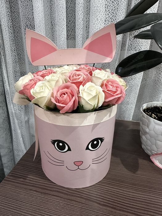 Букет из мыльных роз ручной работы